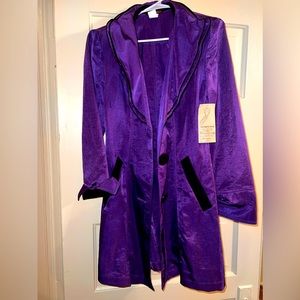 Luxury purple long coat